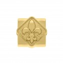 Passador Ouro Flor-de-Lis 14mm