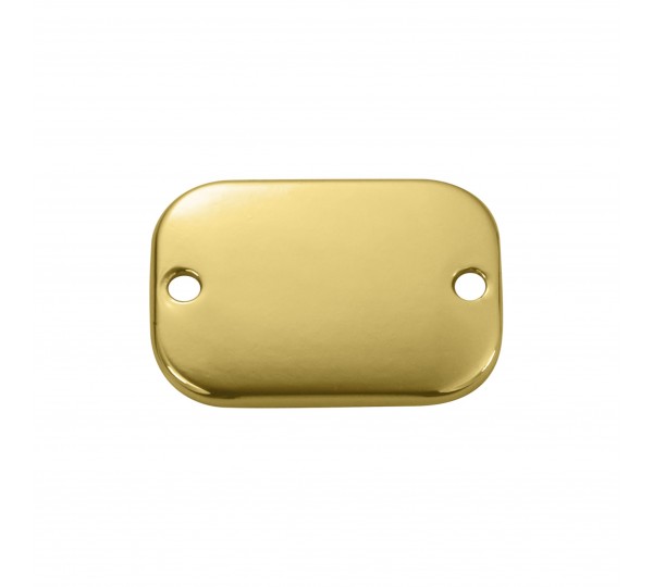 Placa Retangular Ouro 21mm