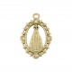 Pingente Nossa Senhora Aparecida Ouro com Strass 32mm