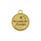 Pingente Medalha Mulher Ouro 24mm