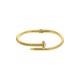 Bracelete Prego Dourado com Strass 60mm