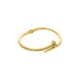 Bracelete Prego Dourado com Strass 60mm