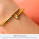 Bracelete Prego Dourado com Strass 60mm