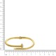 Bracelete Prego Dourado com Strass 60mm