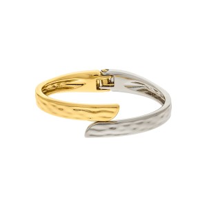 Bracelete Duo Orgânica Ouro com Níquel 69mm