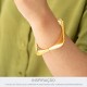 Bracelete Minimalista Dourado 68mm