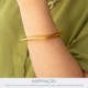 Bracelete Minimalista Dourado 68mm