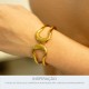 Bracelete Maxi Dourado 68mm