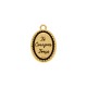 Pingente Nossa Senhora de Lourdes Ouro 23mm