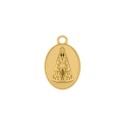 Pingente Nossa Senhora Aparecida Ouro 24mm