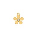 Pingente Flor Ouro 18mm