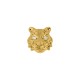 Passador Tigre Ouro com Strass 22mm