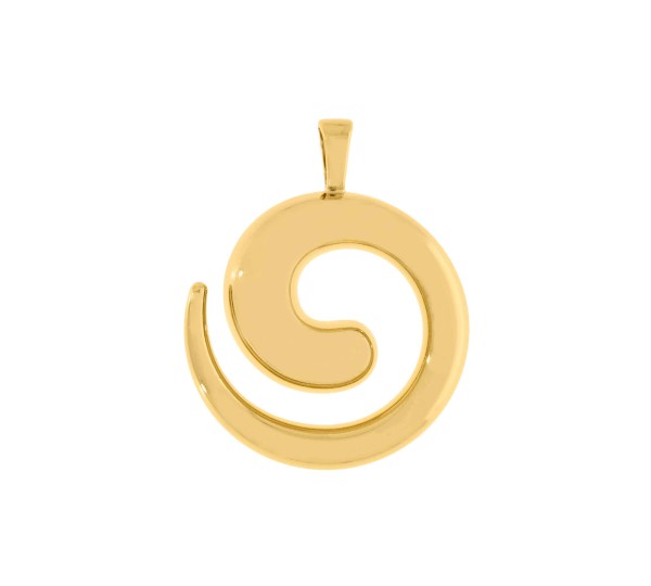 Pingente Espiral Ouro 55mm