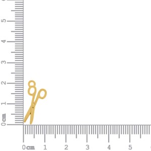 Pingente Tesoura Ouro 19mm