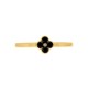 Bracelete Dourado Trevo Preto 68mm