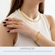 Bracelete Dourado Luxo 70mm