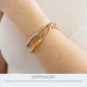 Bracelete Dourado Luxo 70mm