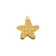 Pingente Estrela do Mar Ouro com Amarelo 34mm