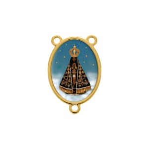 Entremeio Nossa Senhora Aparecida Ouro 30mm