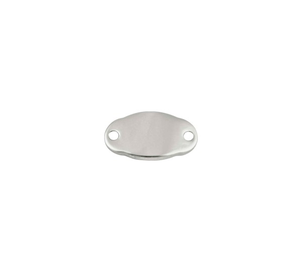 Placa Oval Níquel 22mm