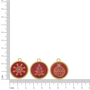 Conjunto Medalhas de Natal Ouro