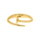 Bracelete Prego Dourado 60mm