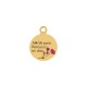 Pingente Amor Ouro 20mm