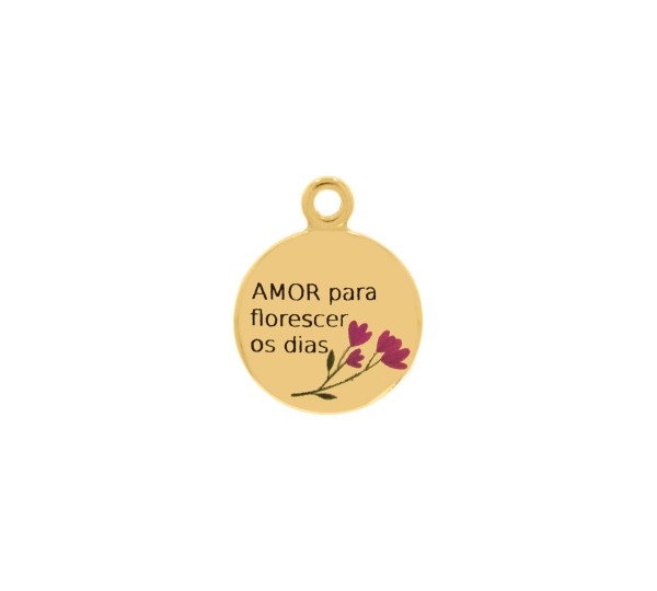 Pingente Amor Ouro 20mm