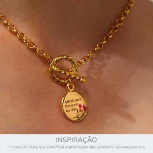 Pingente Amor Ouro 20mm