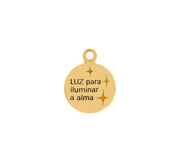 Pingente Luz Ouro 20mm