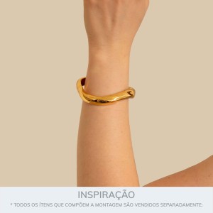 Bracelete Dourado Movimento 72mm