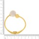 Bracelete Dourado Esferas com Off White 65mm