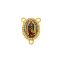 Entremeio Terço Nossa Senhora Guadalupe Ouro 26mm