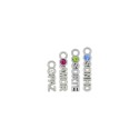Conjunto Pingentes Desejos Níquel com Strass Colorido